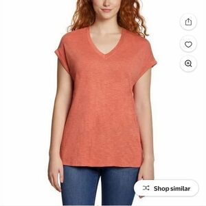 NWT Jessica Simpson Ladies' Knit V-Neck Top Pink XL